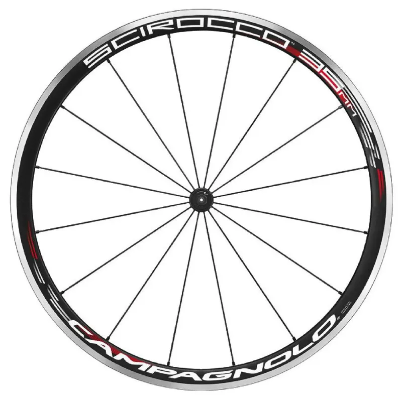 Campagnolo Scirocco 35 Black Clincher Wheel Set with Campagnolo Freehub Body-1